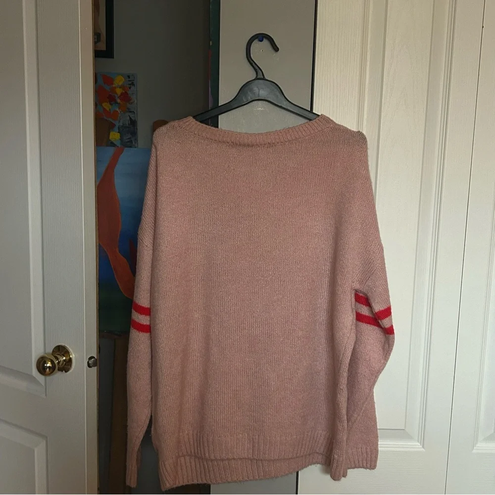 Next Pink Sweater with Red Heart - Picture 4 of 4